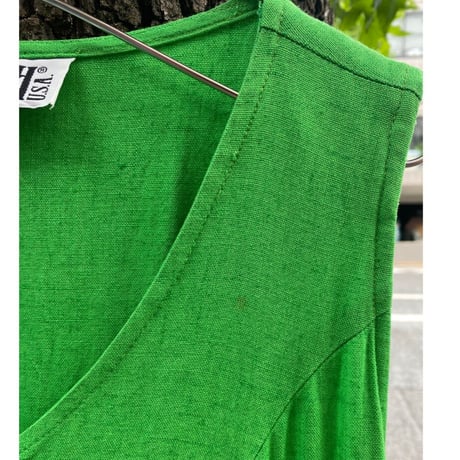 [USED] グリーン🍃 ノースリーブワンピ