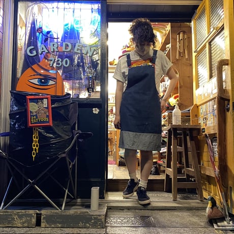 [USED] DENIM♡切り替えサロペットスカート