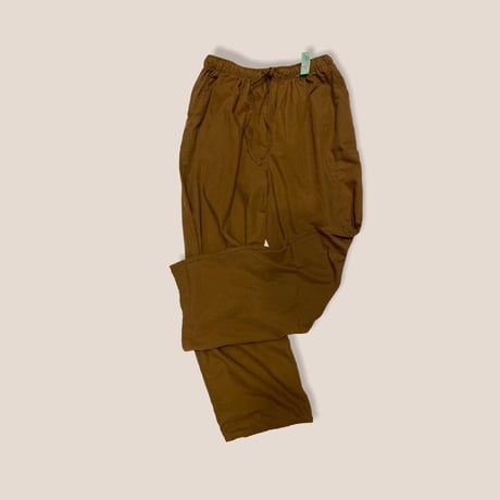 [USED] BROWN イージーパンツ
