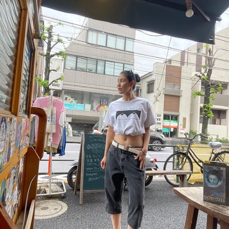 [USED] Euro Levi's 膝下 DENIM SHORTS orange tab BLK!🍊🖤