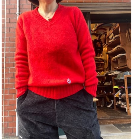 [USED]SHETLAND Vネックニット