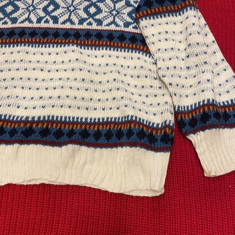 [USED]軽~いNORDIC KNIT made in ITALY
