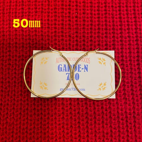 [SELECT] GOLD フープピアス
