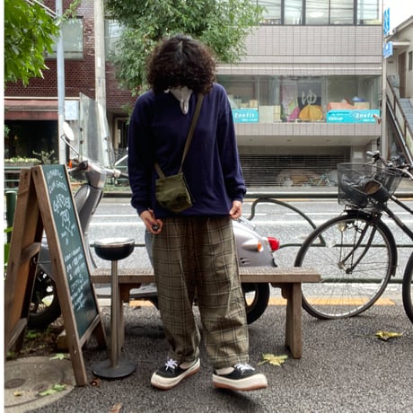 [USED] KHAKI チェック PANTS