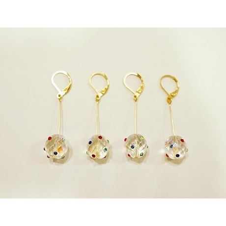 [BENICOTOY] クリア ボールピアス