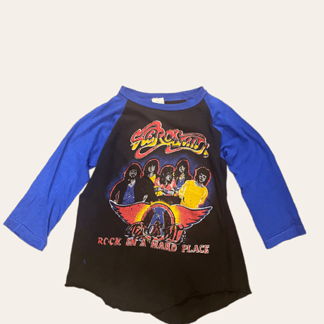 [USED] エアロスミス🎸ラグランtee