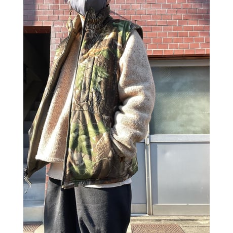 [USED] AIGLE リバーシブル 中綿入り ハンティングベスト