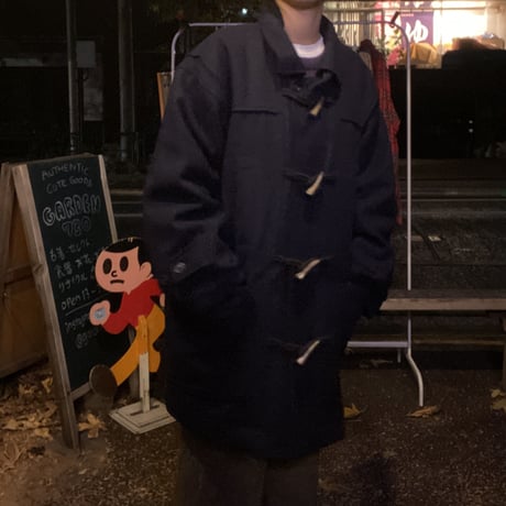 [USED] ネイビーBIG SIZE ダッフルコート