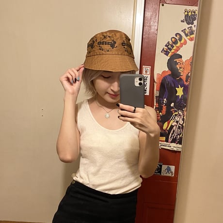 [USED] ANIMAL PRINT BUCKET HAT🐖🐃