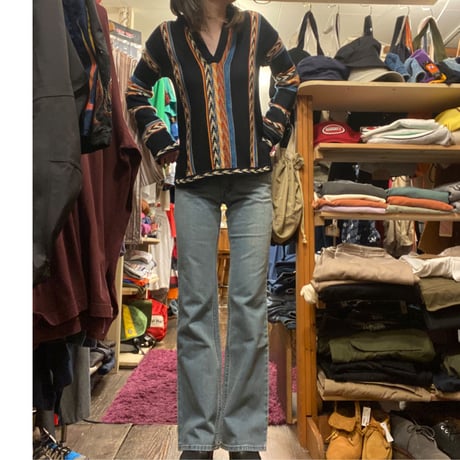 [USED]ネイティブ柄　薄手KNIT