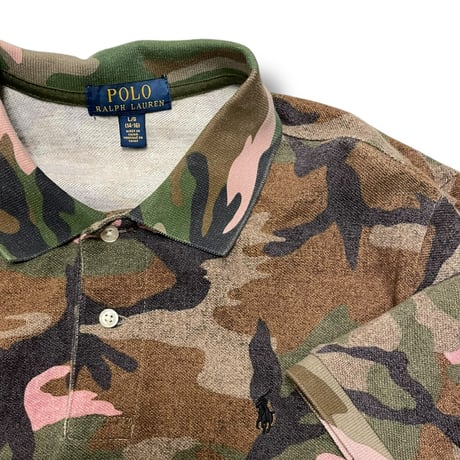 [USED] POLO Ralph Lauren camo ポロtee