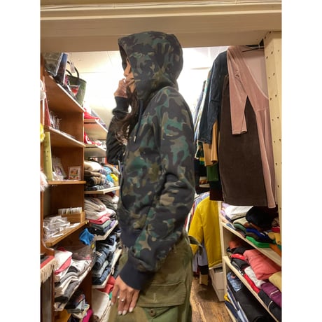 [USED] "NIKE" カモ柄 ZIP PARKA