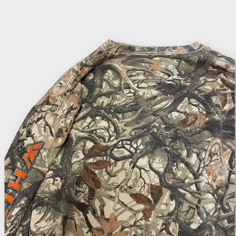 [USED] 袖プリ RealTree CAMO ロンTee