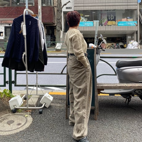 [USED] RalphLauren千鳥柄 loose 2タックパンツ
