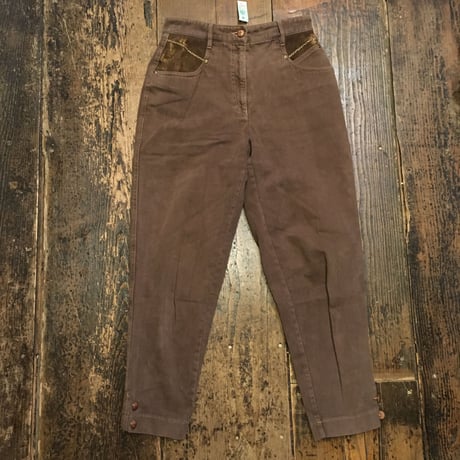 [USED] EURO ブラウンテーパードPANTS