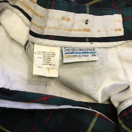[USED] タータンチェック サマースラックス
