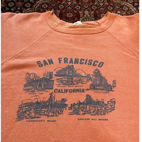 [USED] 60’s vintage s/s プリントスエット  🧡