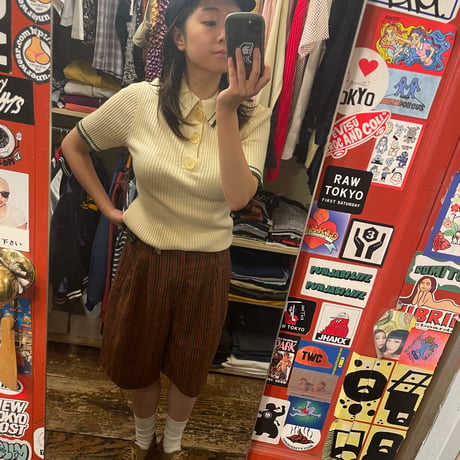 [USED] プルオーバー襟付きリブニット ♡