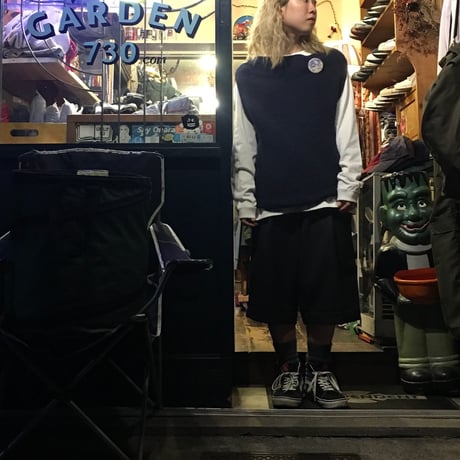 [USED] お洒落な形 NAVY Knit Best