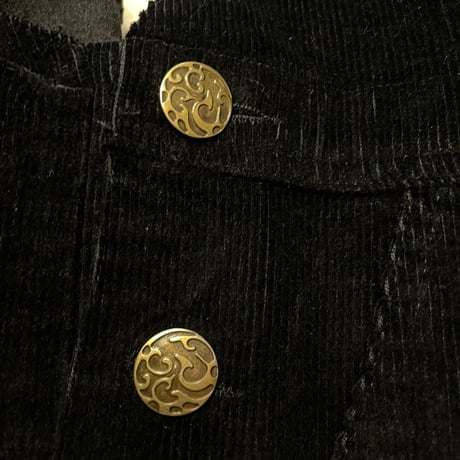 [USED] BLACK コーデュロイオーバーオール