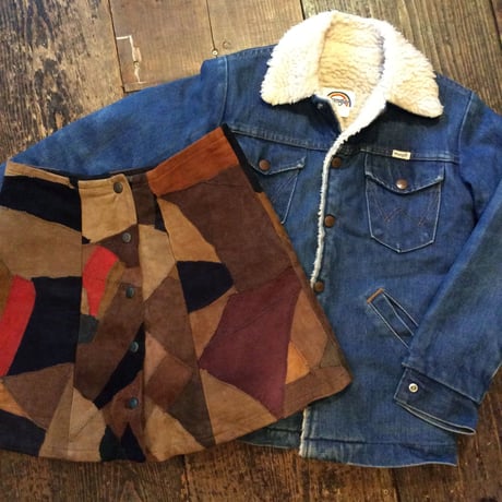 [USED]ツギハギReal leather スカート