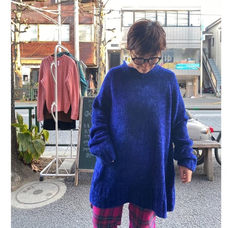 [USED] ベロアモールニット