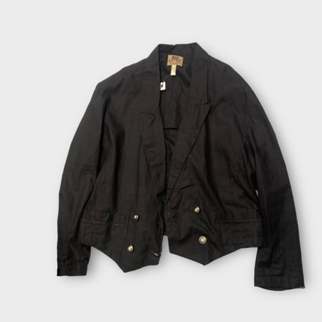 [USED] linen/cottonSHORT JACKET♡