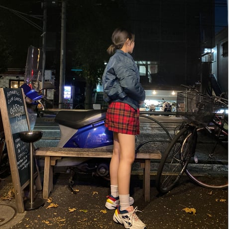 [USED] チェック柄ハイウェストPANTS♡