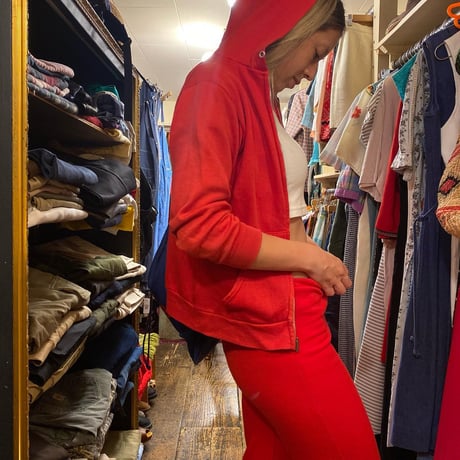 [USED] vintage ZIP PARKA  "RED"