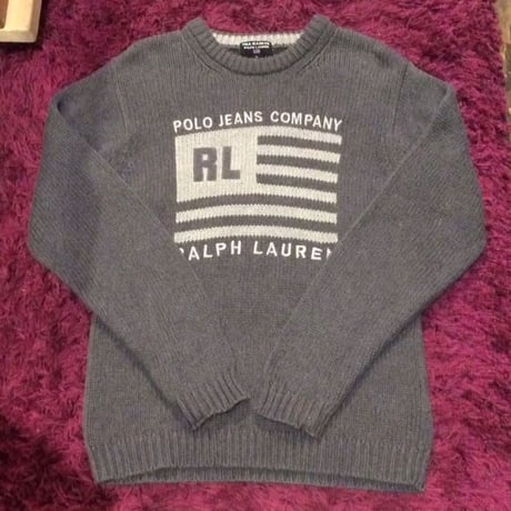 [USED]RALPH LAUREN cottonセーター