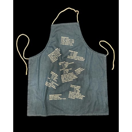 [USED] vintage レシピ付き DENIMエプロン