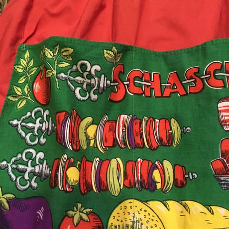 [USED] VINTAGE！SCHASCHLIKバーベキューエプロン