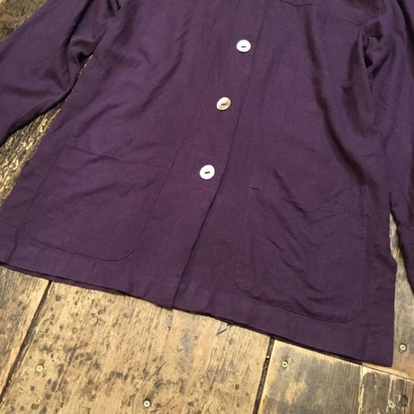 [USED]やわらか〜 purple SILK シャツ