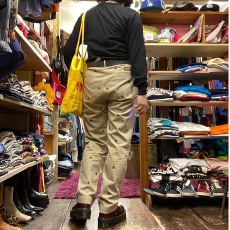 [USED] Ralph Lauren ”RUGBY” 刺繍 COTTON PANTS