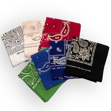 [USED] くたっと ペイズリー柄 BANDANA