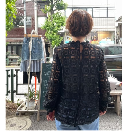 [USED] Black lace TOPS