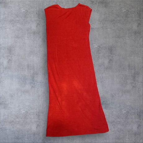 [USED] Linen x Rayon Red one-piece❤️