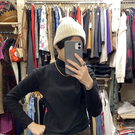 [USED] シンプル！WHITEビーニー