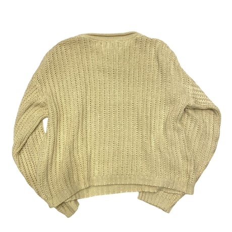 [USED]  短めたまご色ニット