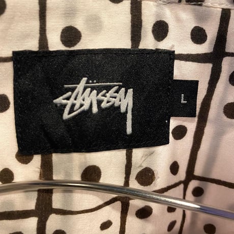 [USED] STUSSY ドミノ柄 SHIRTS