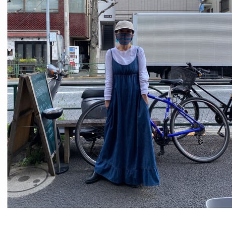 [USED]  デニムキャミワンピース  💙