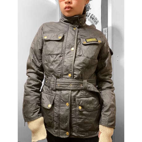 [USED]”Barbour" INTERNATIONAL QUILT” BLACK-12