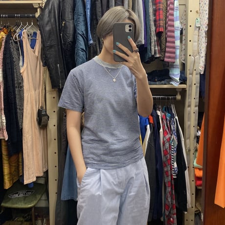 [USED] BLUE ボーダーS/S Tee！