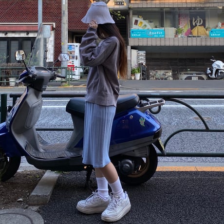 [USED] WHITE KNIT HAT♡
