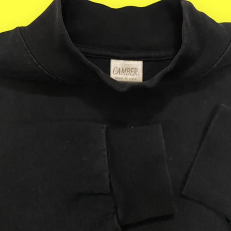 [USED] CAMBER モックネック ロン Tee  BLACK🖤