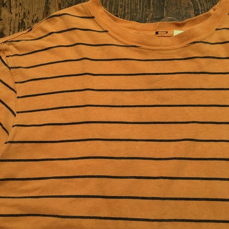 [USED] オレンジボーダーBIG TEE