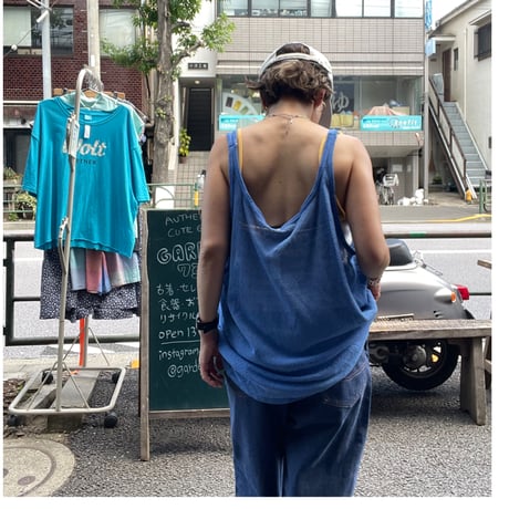[USED] Euro COTTON メッシュタンク BLUE