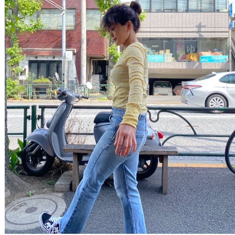 [USED]  COTTON ヘンリーネック