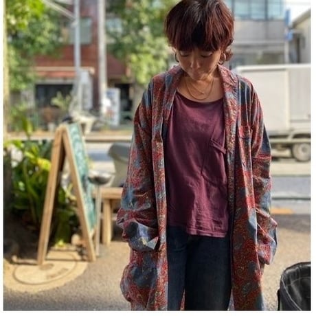 [USED] ペイズリー柄ロングガウン