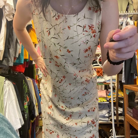 [USED] HONGKONG made 和花柄OP